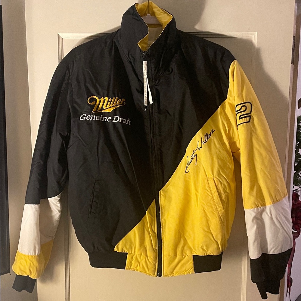 Black and Yellow Bomber Jacket